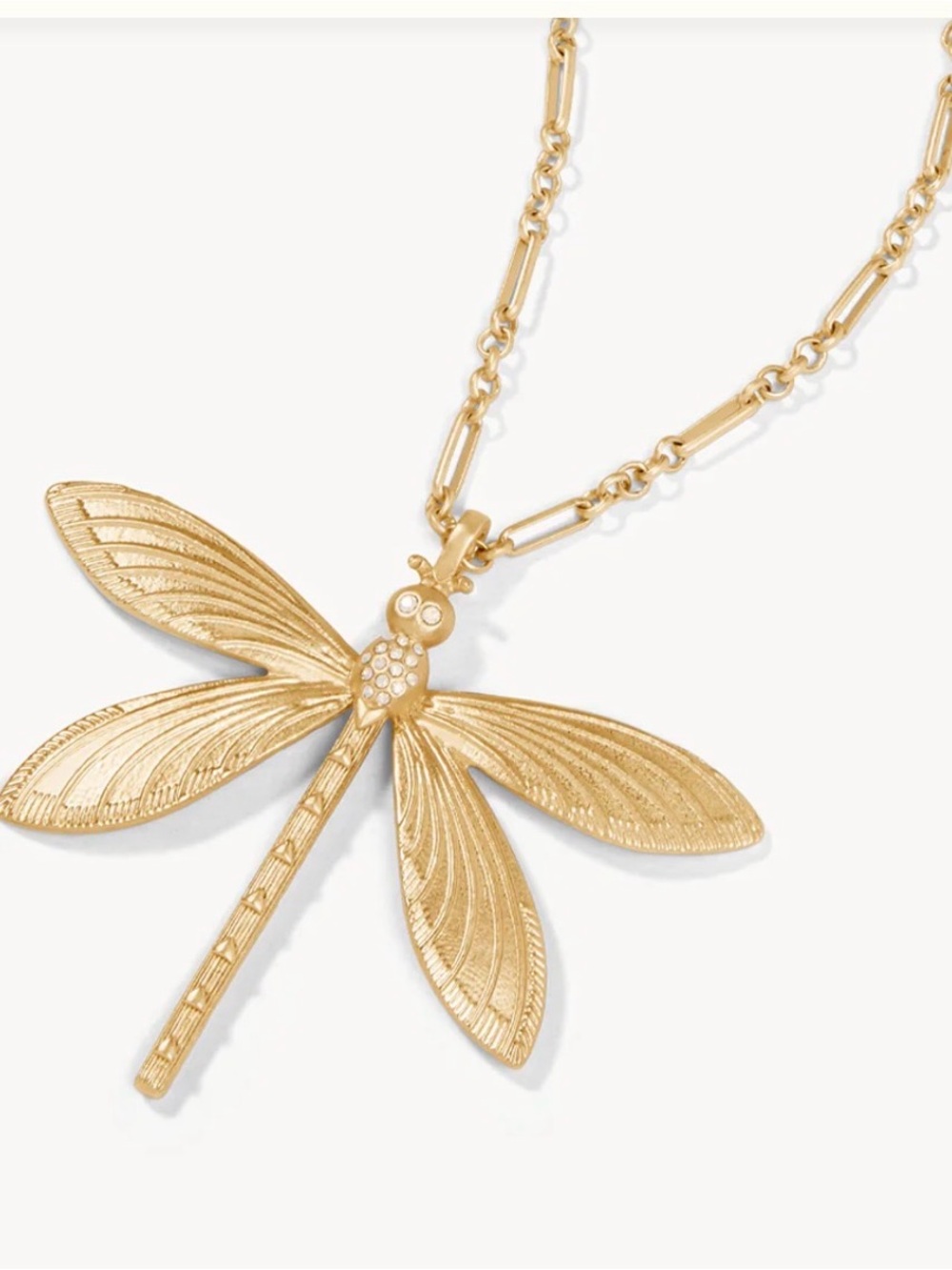 Spartina 449 Gold Dragonfly Pendant Necklace NWT